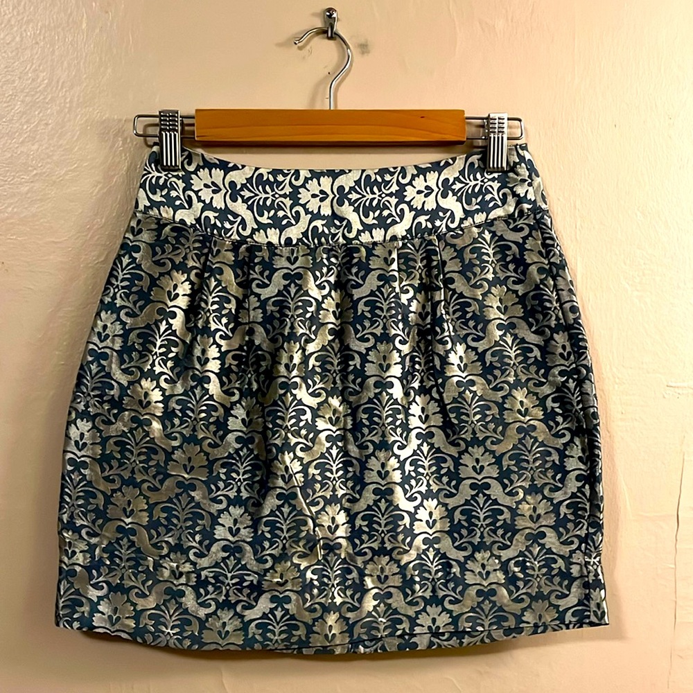 Kimchi Blue Jacquard Embossed Mini Skirt 2